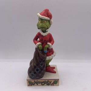 Jim Shore Enesco Grinch Naughty Nice Santa Figurine 6008891 Christmas Decor